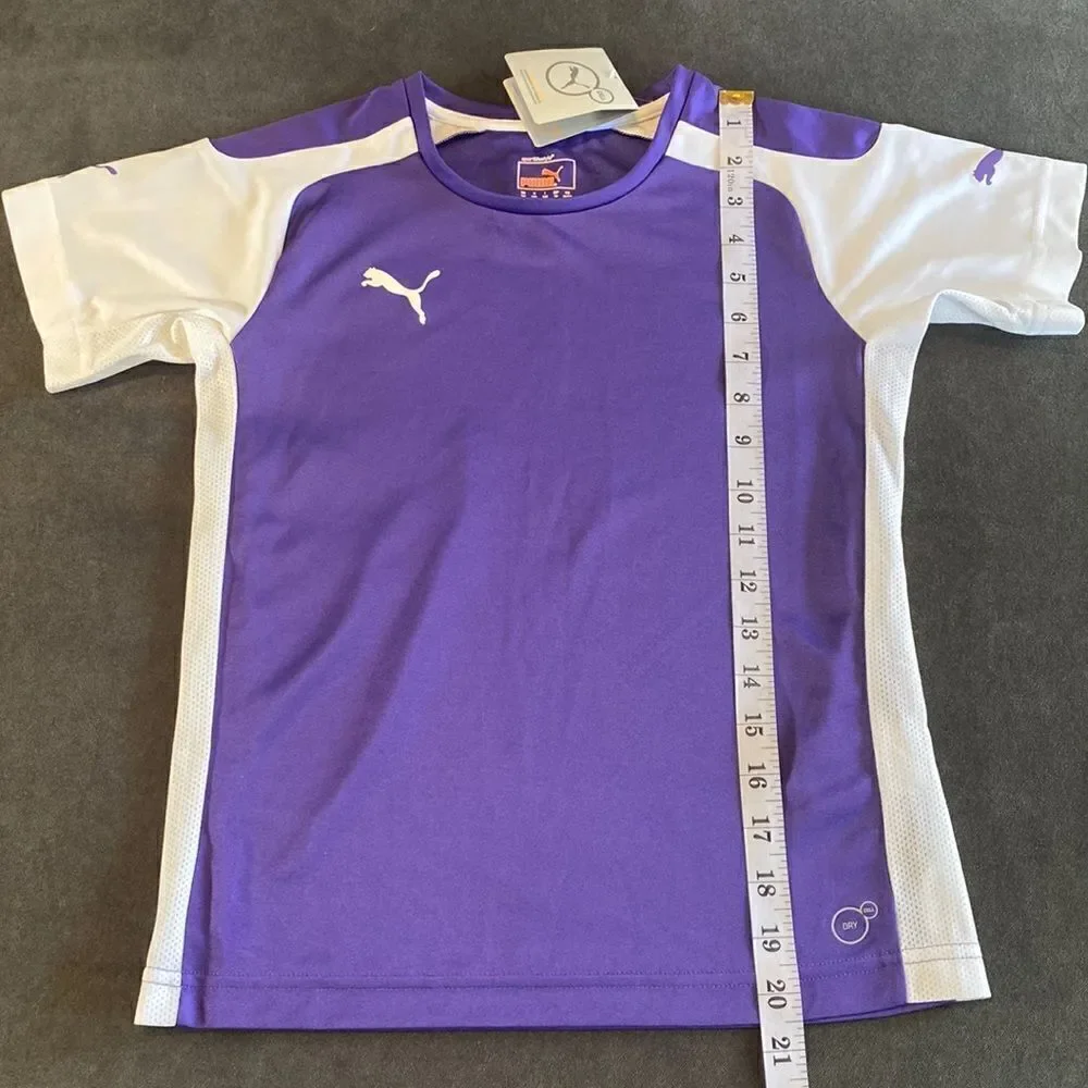 Girls Puma Purple and White T-Shirt Size Youth M NWT